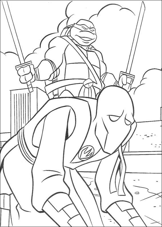 Kids-n-fun.com | 80 coloring pages of Ninja Turtles